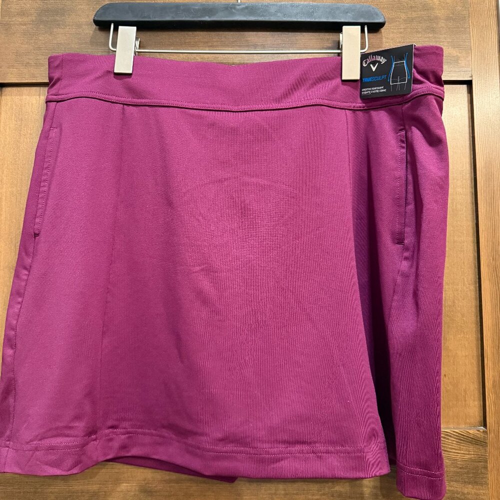 CALLAWAY WOMENS DRY KNIT SKORT - NWT - SIZE XXL